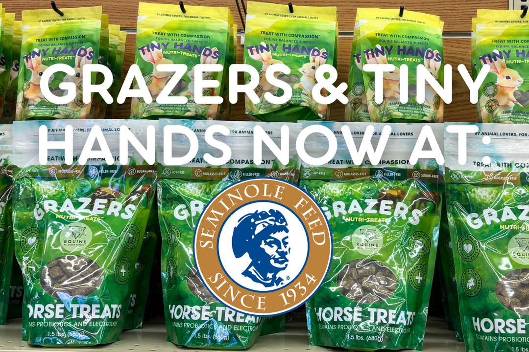 Grazers & Tiny Hands Nutri-Treats Now Available at Seminole Feed!