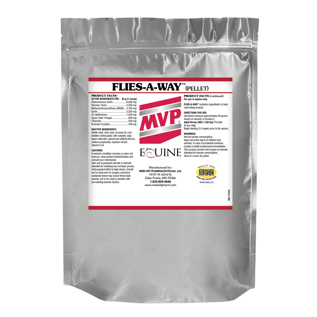 MVP Flies-A-Way 3 lb Pellet Chemical Free Fly Control for Horses