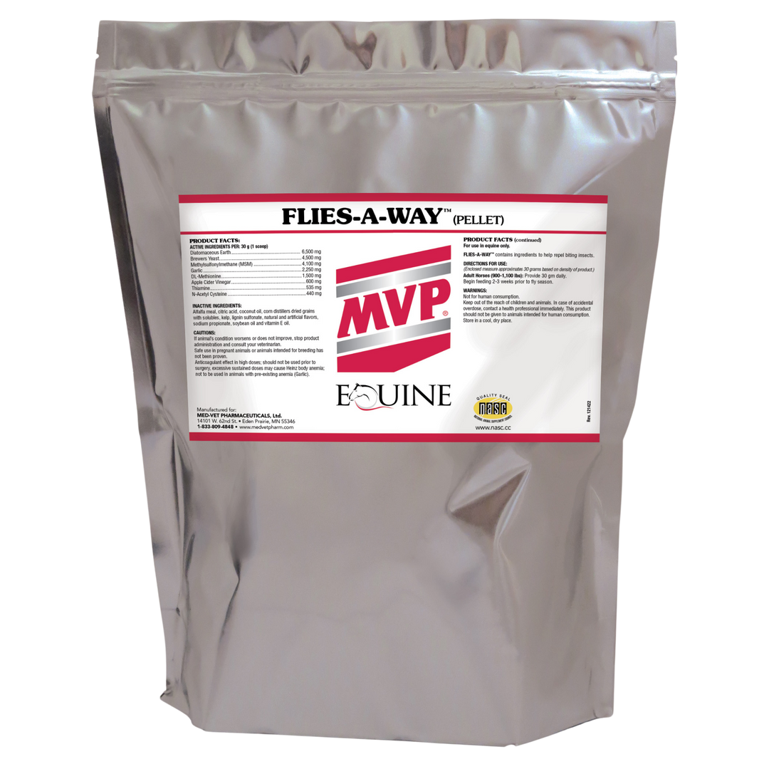 MVP Flies-A-Way 12 lb Pellet Healthy Fly Control for Horses