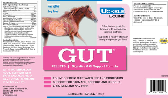 UCKELE GUT (Powder, Paste, Pellet) – Digestive & Gastric Support for Equine Gut Health