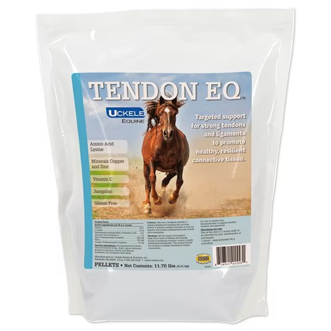 Uckele Tendon EQ Soft Tissue Horse Supplement Packaging for a 11.7 lb pellet