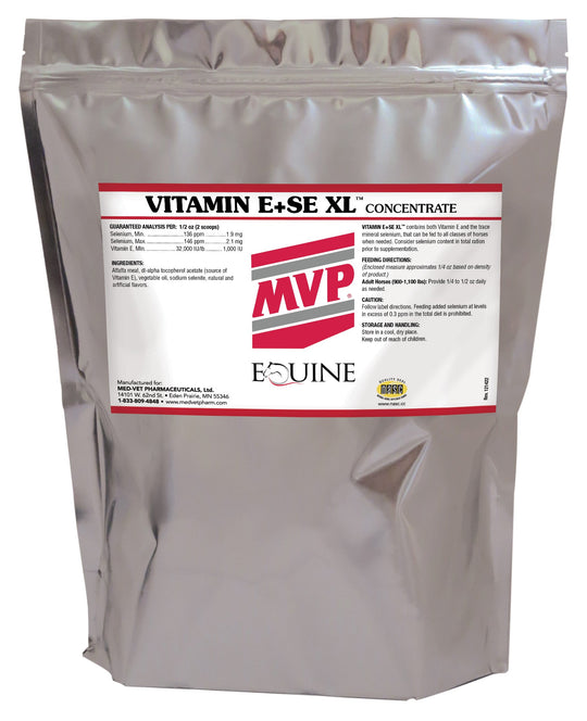 MED-VET Vitamin E+SE XL (Meal) - MVP Horse Supplement (5 lbs, 10 lbs, meal). High-Potency Vitamin E, Selenium, Antioxidant Support for Horses