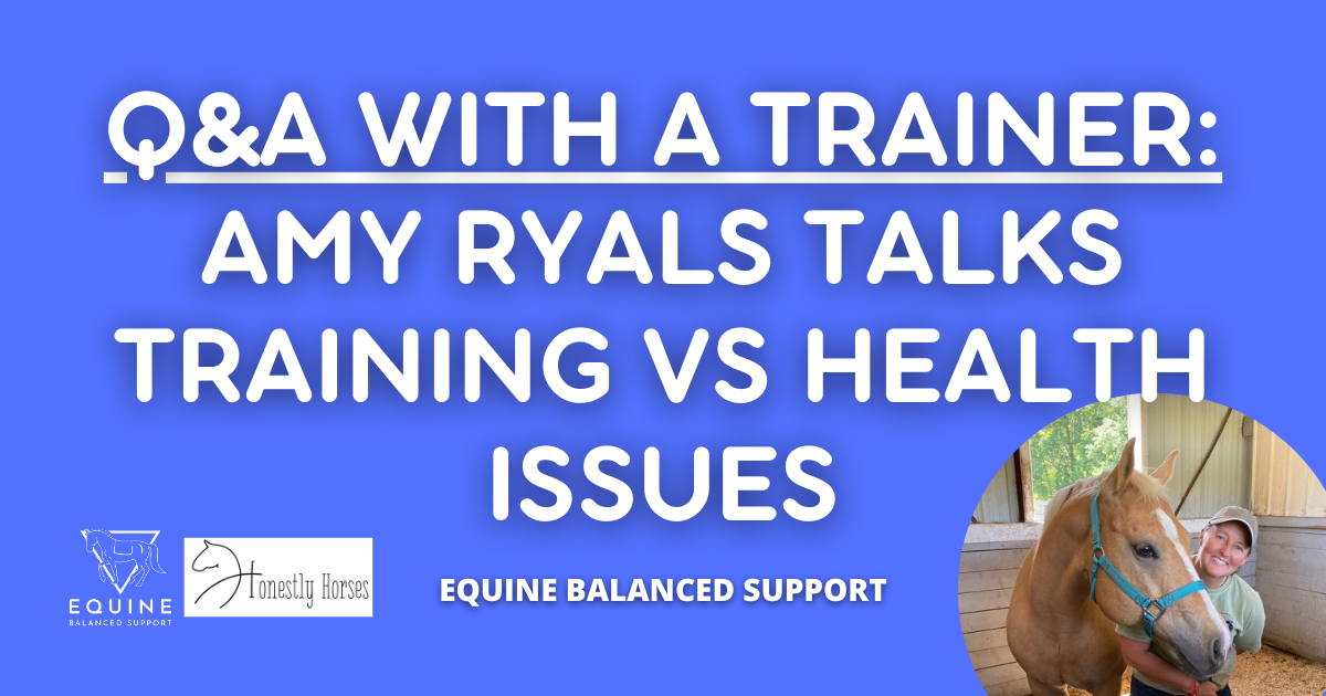 Horse Training vs Horse Health Issues with Amy Ryals 