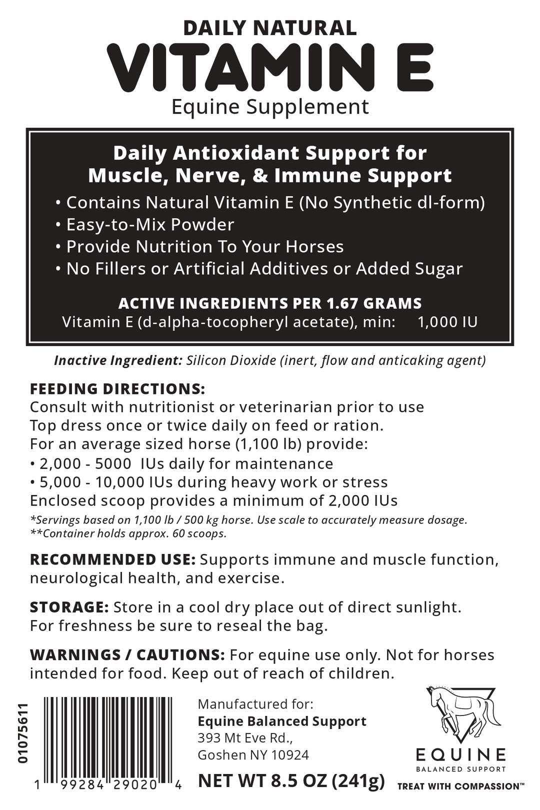 Daily Natural Vitamin E - High Bioavailability Antioxidant Support
