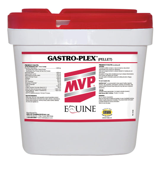 MED-VET Gastro-Plex (Pellet) - MVP Horse Supplement (24 lbs, pellet). Digestive Health, Pellet, Optimal Digestive Health for Horses