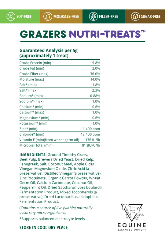 Grazers Nutri-Treats - Equine Balanced Support