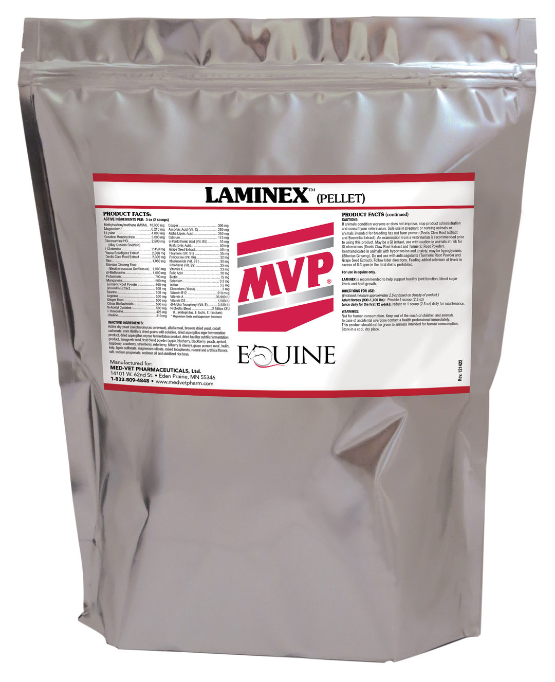 MED-VET Laminex - MVP Horse Supplement (10 lbs, pellet). Joint Health, Essential Support for Horses with Laminitis and Equine Metabolic Syndrome