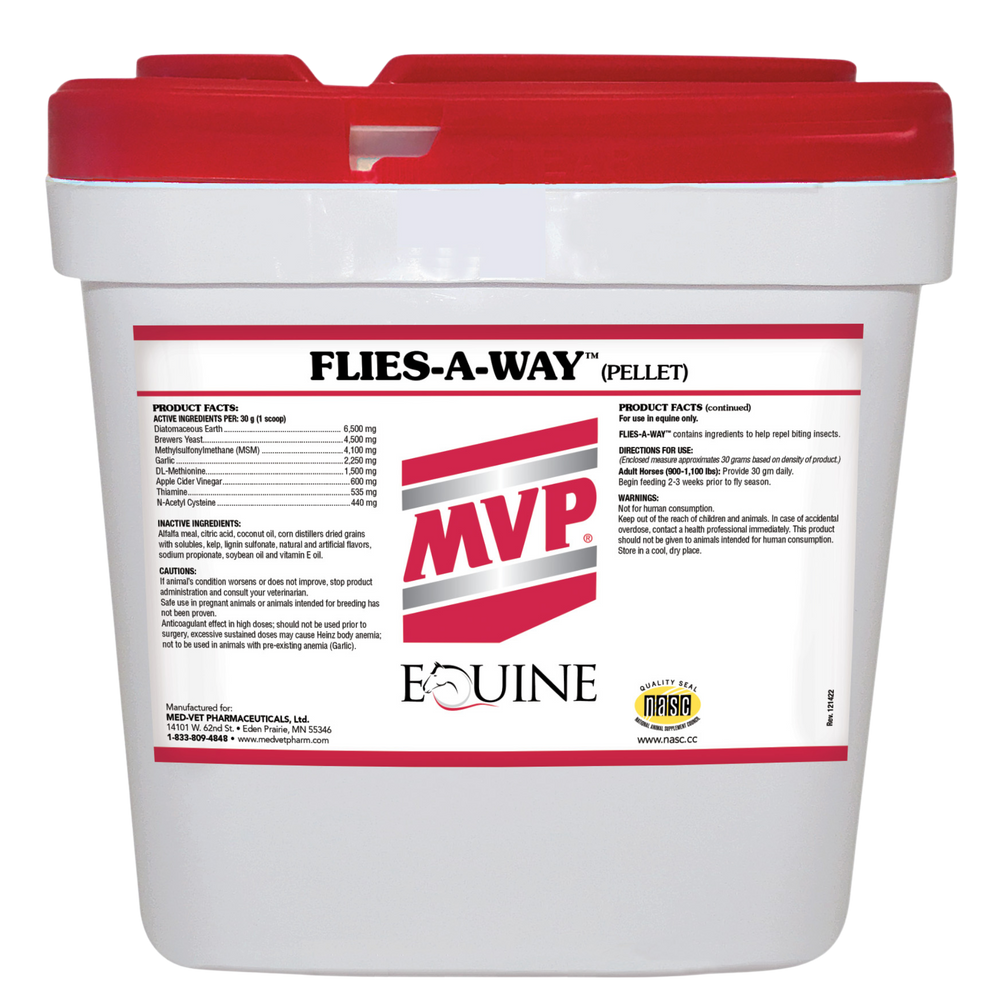 MVP Flies-A-Way 12 lb Pellet Safe Fly Control for Horses