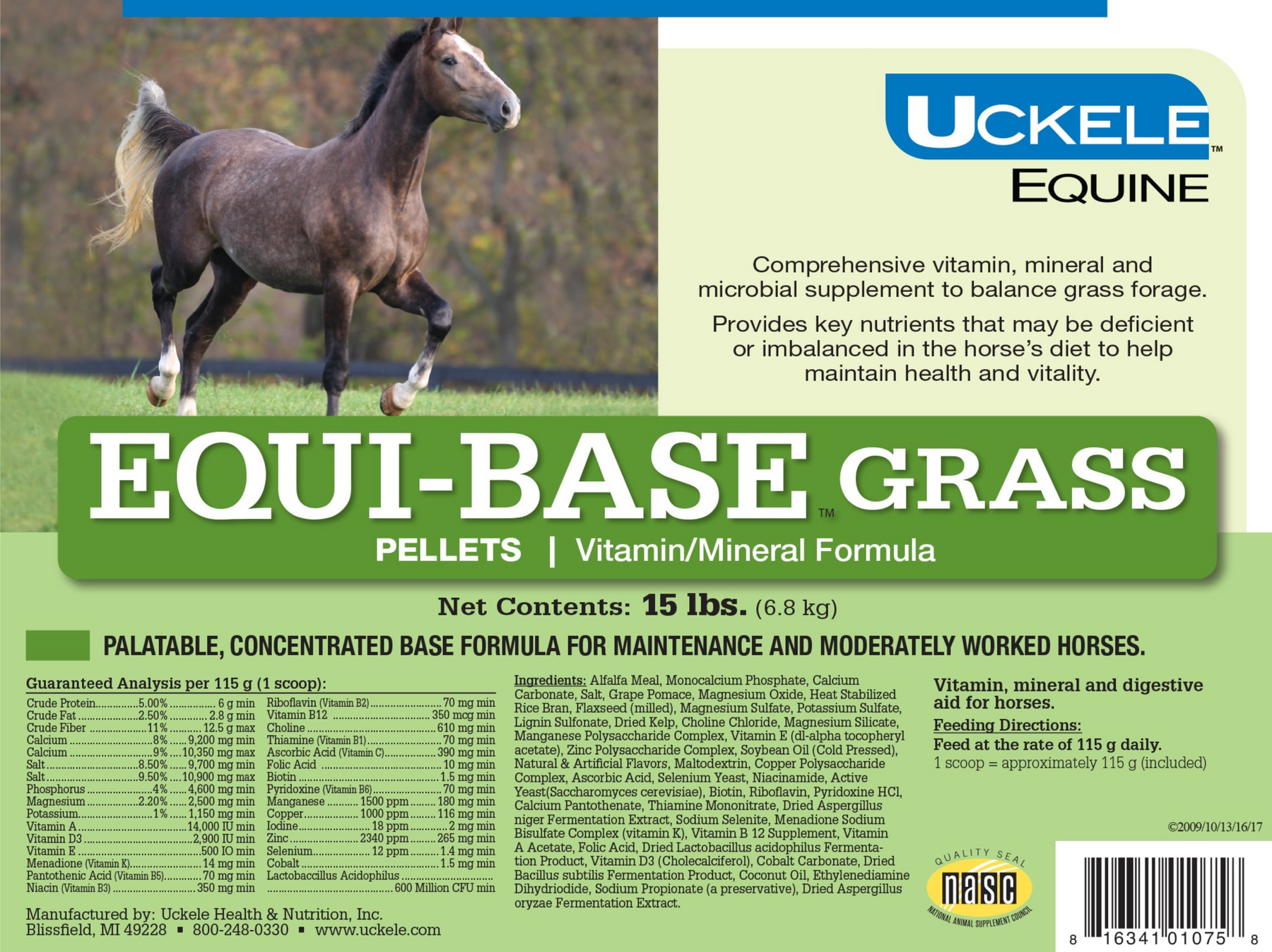 Equi-Base Grass - Potent Balanced Vitamins & Minerals for Horses ...