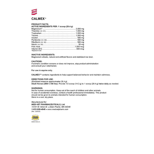 MVP Calmex (Powder) - Calming Support for Focused, Relaxed Performance