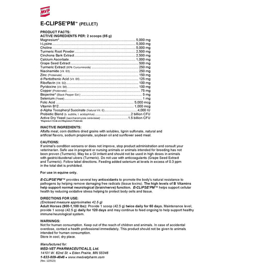 MVP E-Clipse'PM (Pellets) - Neurological & Immune Support for Horses
