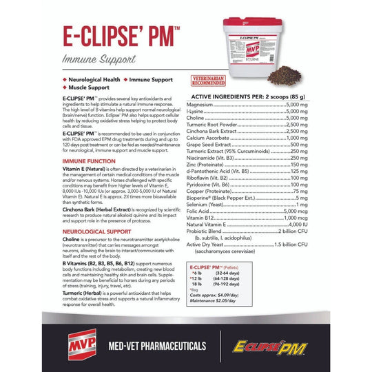 MVP E-Clipse'PM (Pellets) - Neurological & Immune Support for Horses