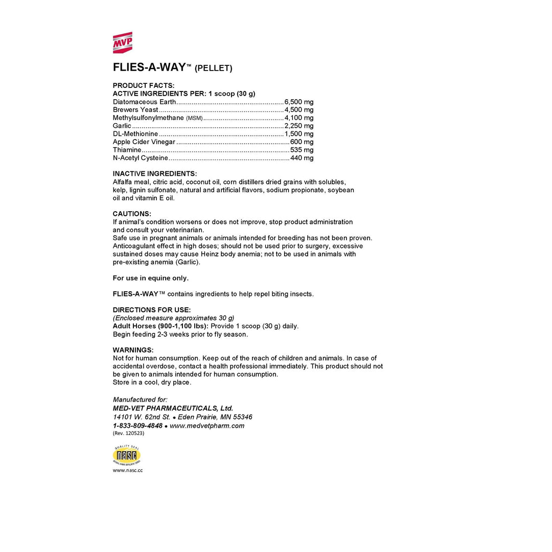 MVP Flies-A-Way (Pellet) - Natural Support for Seasonal Insect Challenges