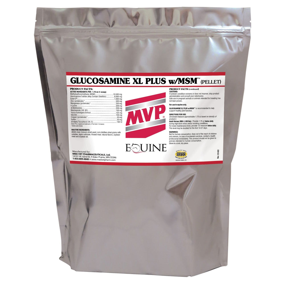 MVP Glucosamine XL Plus w/ MSM (Pellets) - Joint & Mobility Support for Horses