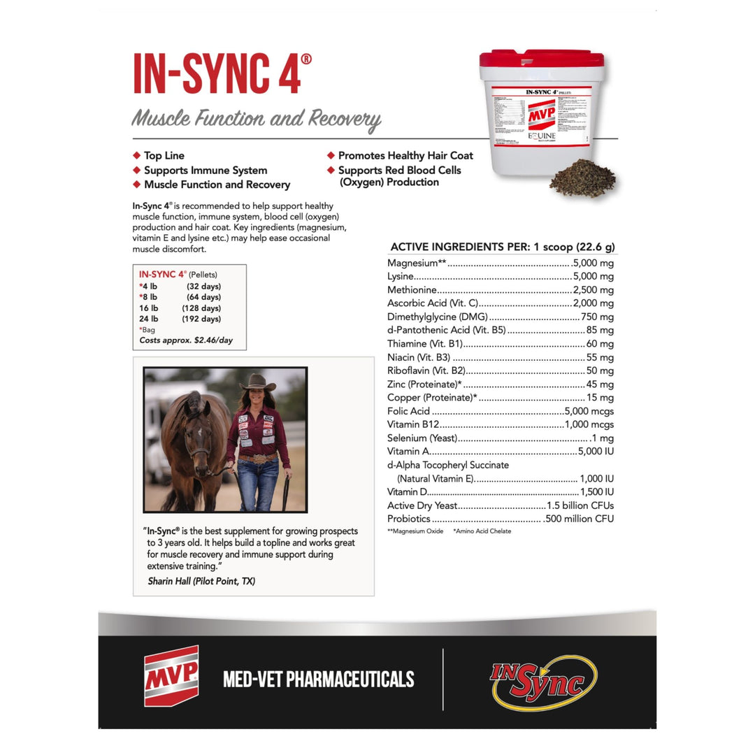 MVP In-Sync 4 (Pellet) - All-in-One Daily Support for Joints, Skin &amp; Immunity