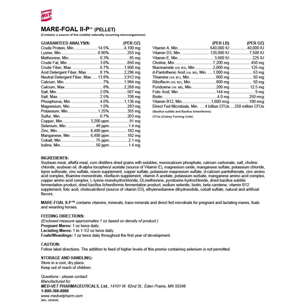 MVP Mare-Foal II-P (Pellets) - Foundational Support for Broodmares &amp; Foals