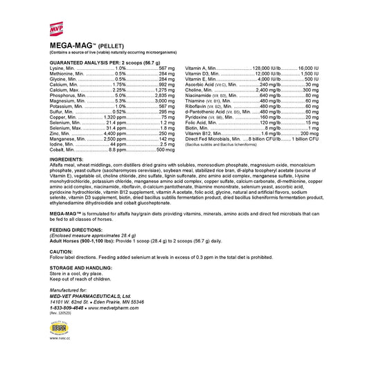 MVP Mega-Mag (Pellet) - Multivitamin & Mineral Support for Alfalfa-Based Diets