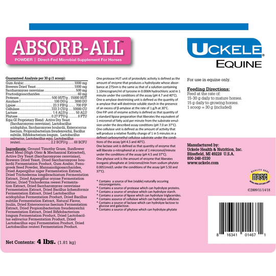 Absorb It Powder Absorb-All - Digestive Enzyme Support & Nutrient Absorption – Equine ...