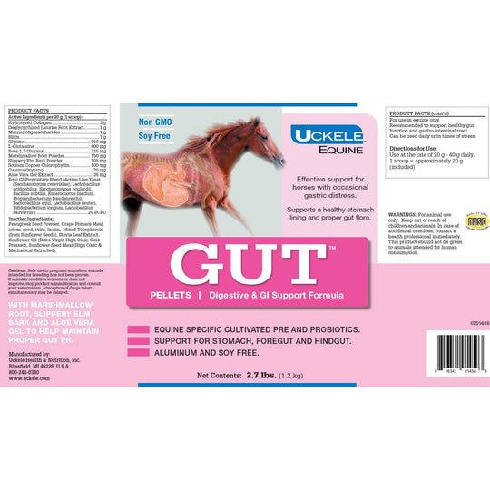 UCKELE GUT (Powder, Paste, Pellets) – Digestive &amp; Gastric Support for Equine Gut Health