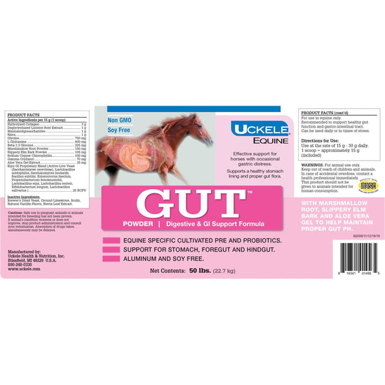 UCKELE GUT (Powder, Paste, Pellets) – Digestive &amp; Gastric Support for Equine Gut Health